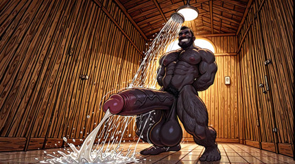 Erotic Digital Art Showers and Bathhouses