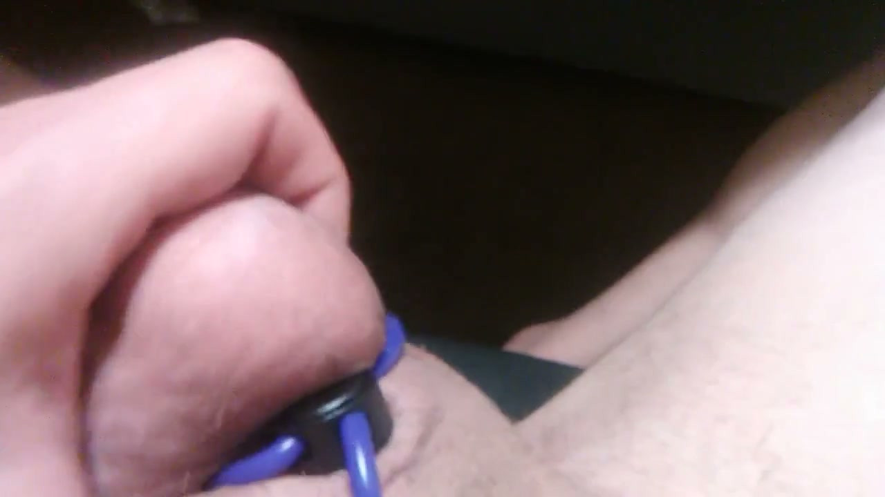 POV Transgirl, First Time Using Sliding Double Sex Ring No Audio