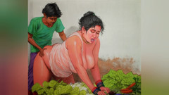 A sexy but poor indian village woman fucking a vegetable seller to pay for the vegetables