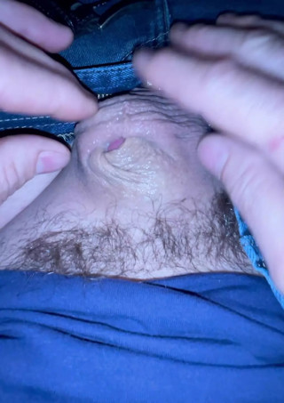 Talking dirty well rubbing inverted cock