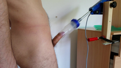 Jerk off by his machine