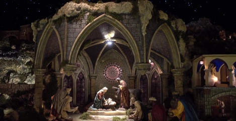 Angels celebrating Christmas