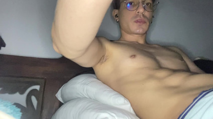 FEMALE TWINK PLAYING WITH HIS PUSSY AND DILDO