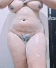 Desi body washing shower time Pakistani desi hot auntie
