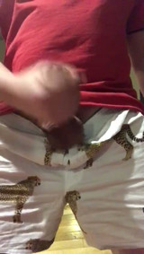 Andriy masturbates in his underwear and ejaculates
