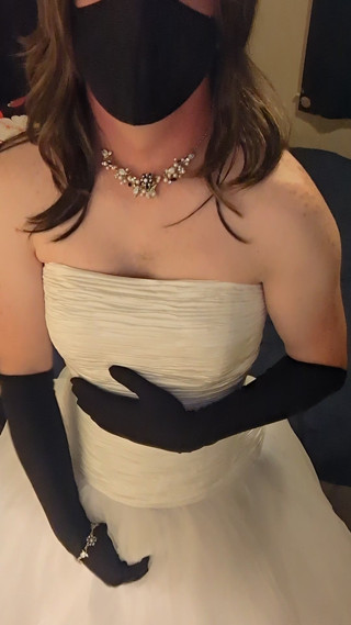 Won't someone cum inside my massive wedding gown with me?