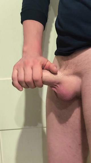 I wanted to jerk off in the toilet