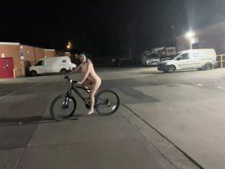 Street girl steals a bike but has to ride it back naked!