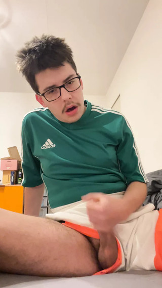 Geman Twink Jake019_xx Wanks in Adidas Jersey Shirt and Under Armour Shorts - Sportswear Orgasm
