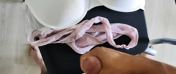 Cum on beautiful worn underwear ordered on internet