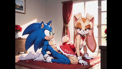 AI Generated Sonic the HedgeHog Futa Party with Mrs Sonic thumbnail