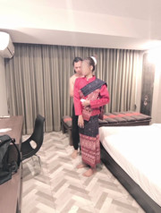 Behind the scene Thai E-san dress