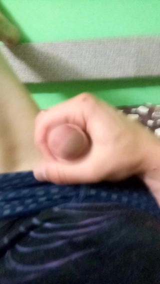 guy jerks off his dick for a long time
