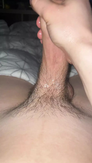 German Teen Hairy BWC oil handjob