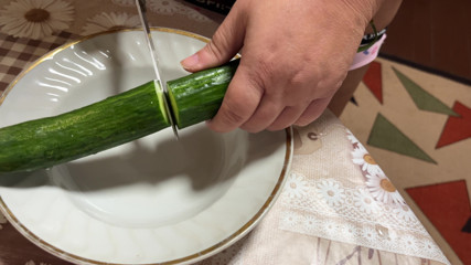 Zara Charm Kitchen Fun Chopping Veggies & Showing Off