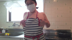 A Married Woman Masturbating Lewdly in the Kitchen