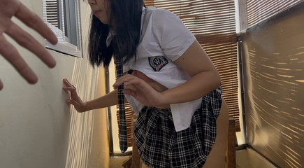 Skipping school and having sex with her boyfriend in the attic