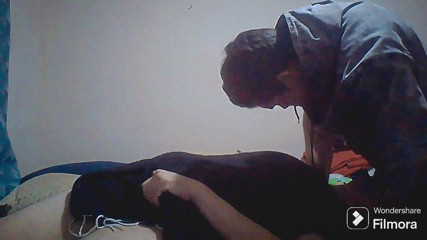 My straight stepcousin visits me and had his first gay oral sex with me,