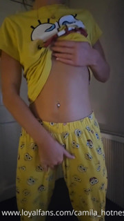 Stripping From My Spongebob Pjs