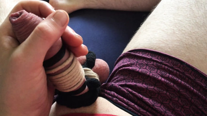 Cock &amp; Ball Bondage with Cockrings