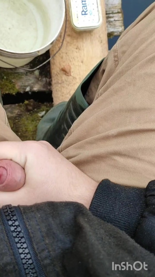 I jerk off in nature. A very sensitive penis. A lot of sperm