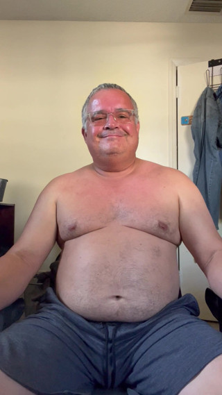 Man Nude in Bedroom in the Morning