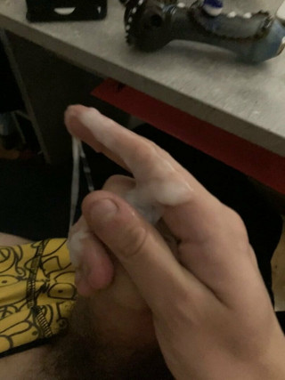 Cumshot in hand