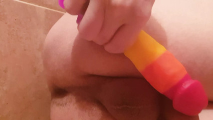 Sasha Earth &ndash; gay sissy whore fucks ass with dildo anal toys