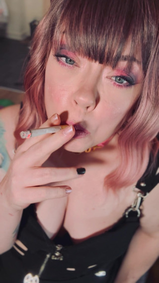 Pink To Make The Boys Wink! Cute Tina Snua Smokes One Of Daddy's Cigarettes – Good Girl or Bad?