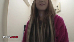 Saki Oshiro sucks cock in bathroom and rides hard