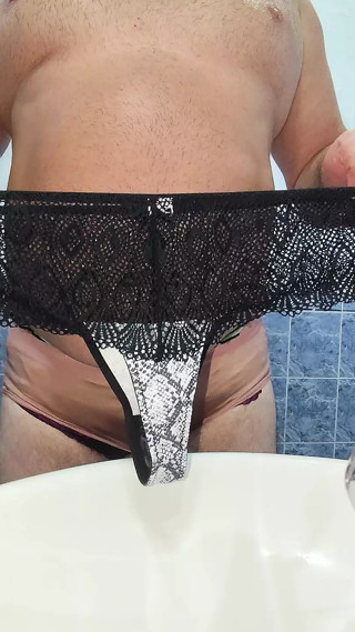 Sexy step daughter lingerie cumming