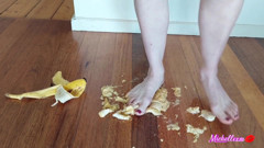 Feet Squishing Banana