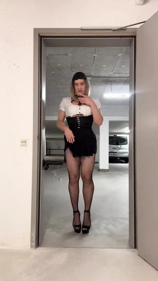 Sissy riding dildo in Public Compilation 3