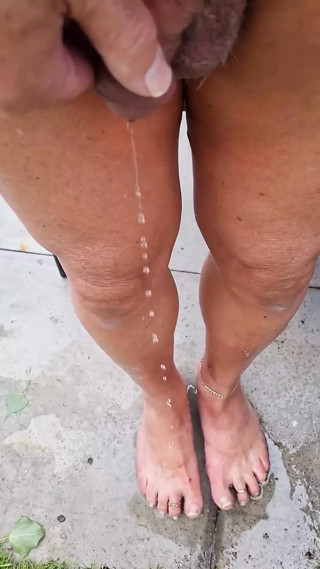 Peeing on My Feet Then Sliding My New Heels on
