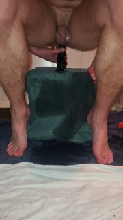 Hot Solo Male Riding His Toy Till Orgasm