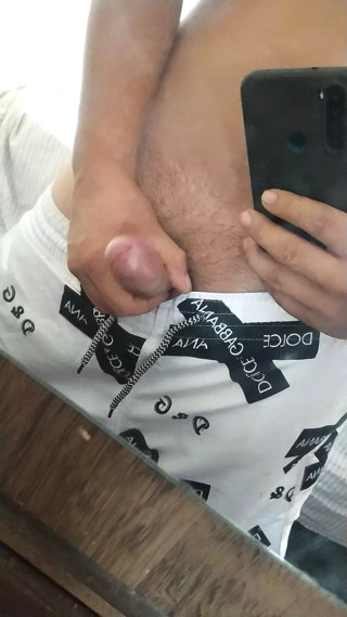 cumming and massaging my dick