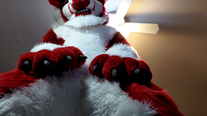 Fursuit omorashi - wetting myself in my full-body murrsuit