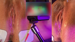 Extreme Close Up: Pussy Bulges and Pulses Watching VR - High-Speed #5