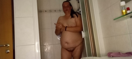 BBW Mature Dusche Solo Masturbation