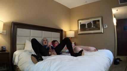 TS Bailey Wilde and TS Kelsey Masters Masturbating