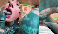 Tattooed Girl Takes POV Fuck and Creamy Finish