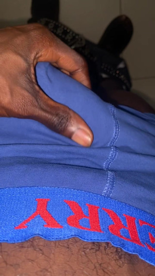 Thug beating his BBC in the gym locker room