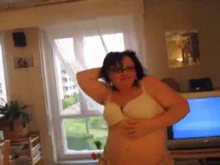 Old bbw Striptease