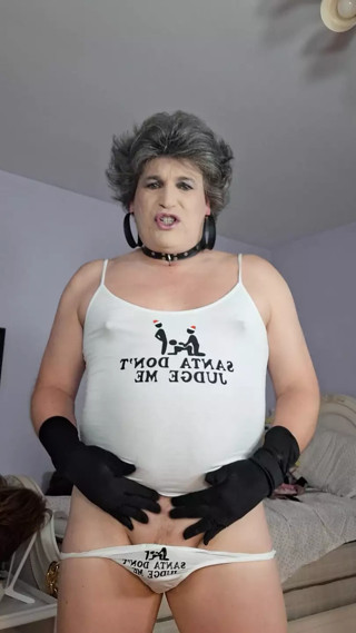 A granny tranny Christmas present!