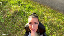 Hot Stable Worker Took Me Into the Forest Risky Smoking Deepthroat POV