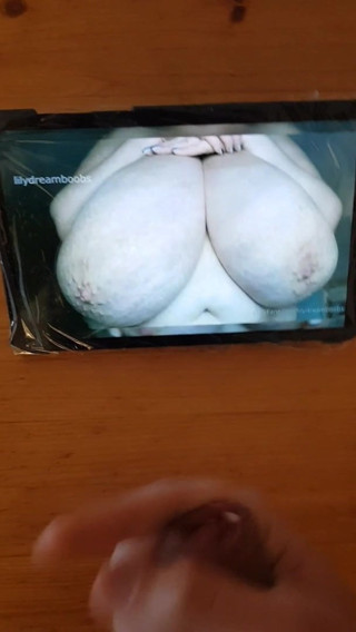 shooting load at my tits