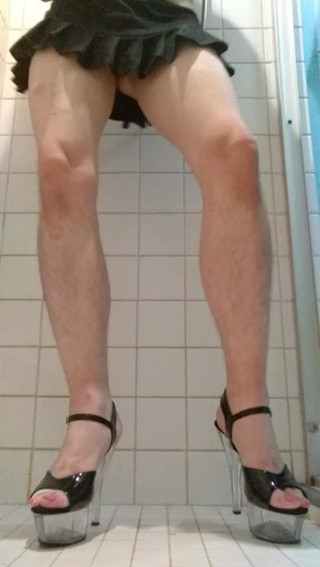 New red wig and Heels