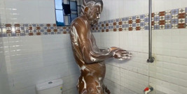 Sneaked up on My Neighbor While He Was Taking His Bath