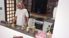 Anal sex with hotwife unfaithful wife in the bar pantry