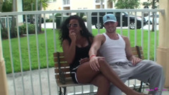 Before This Guy Cum on This Black Bitchs Face He Fucked Her in the Streets